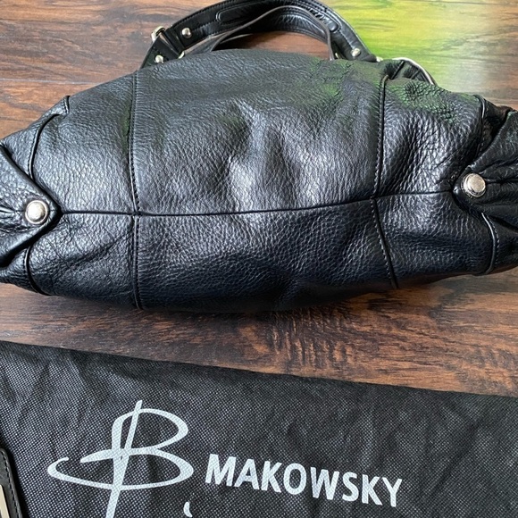 B. Mackowsky Black Leather Handbag - Picture 6 of 15